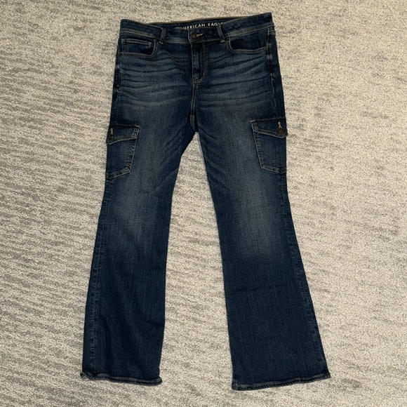 AE Stretch Low Rise Kick Bootcut Jean - Picture 5 of 7